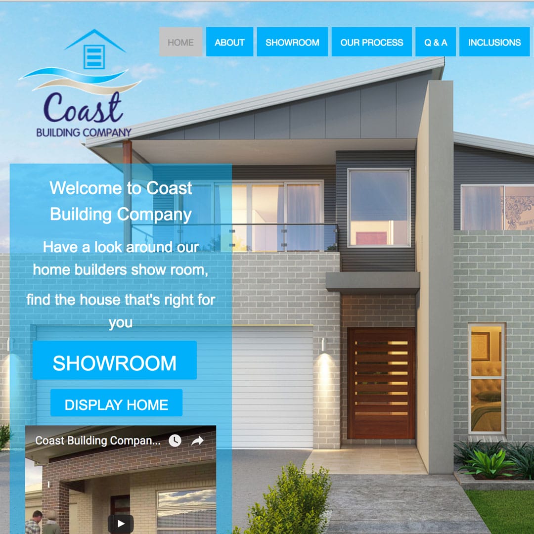 Coast-Building-Company Example of Cheeky Monkey Website Design Sydney Castle Hill